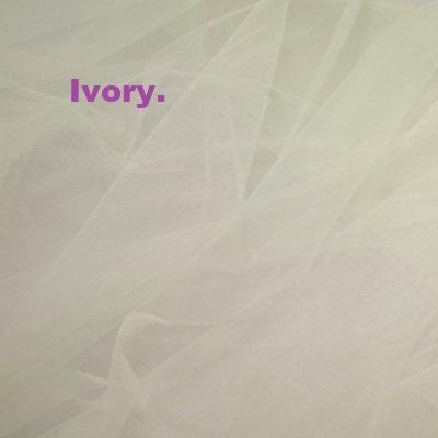 Ivory Wedding veil. Waist length 1 tier veil 36 inch. Cut edged. Pale Ivory option.