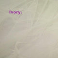 Birdcage veil wedding veil Ivory or Pale Ivory plain Illusion tulle veil. 12 inch full face