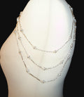 Crystal Rhinestone Silver Plated Shoulder Chain Epaulettes: Bridal Body Jewelry